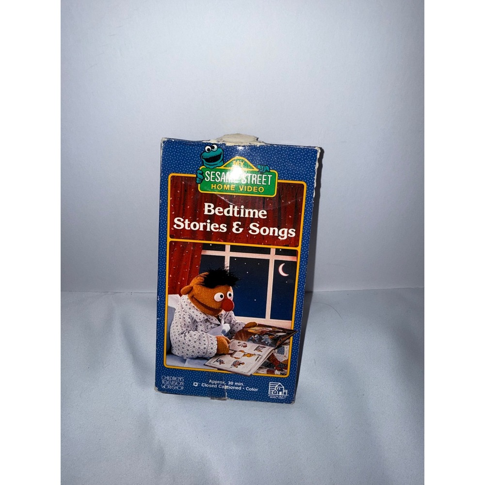 Sesame Street Bedtime Stories & Songs VHS 1986 PROMO Sony Not For Sale Rare